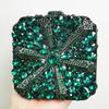 Snow Blue/Red Crystal Evening Clutches WHTUOHENG Diamond Party Prom Minaudiere Luxury Rhinestone Wedding Bridal Party Purse
