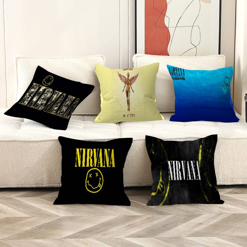 N-Nirvana Anime Pillow Cover Design Cushion Cover Decor Holiday Decorati