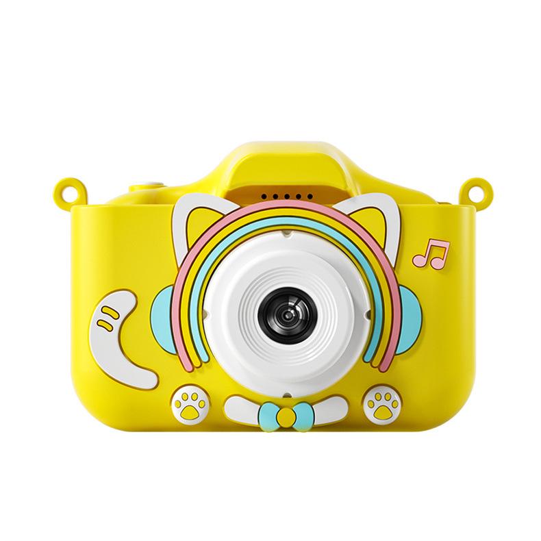 Children's Dual Lens Cartoon Digital Camera with Selfie, Video, Game, and Music Features