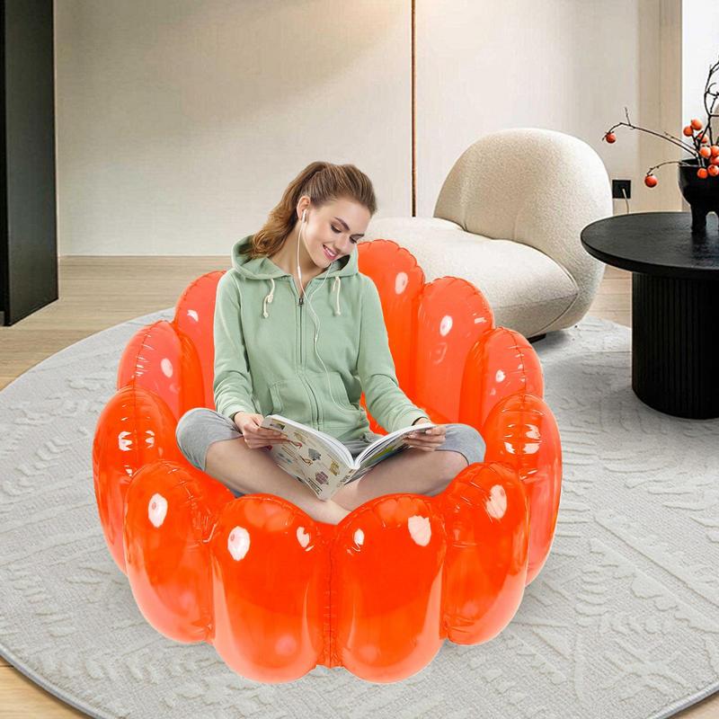 Portable Inflatable Couch PVC Lounger Sofa Air Sofa Outdoor Inflatable Couch For During Games, Parties, Living Outdoor Gathering