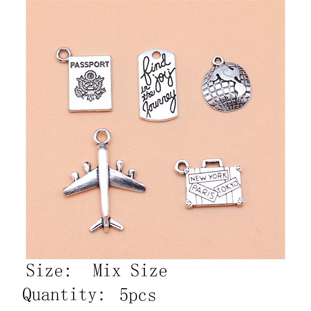 New Year's Day Aesthetic Jewelry Charms Study Sports Mixed Set Charms Pendant Women's Bag Bracelet Pendant