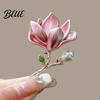 Long-lasting Brooch Magnolia Zinc Alloy Pin with Oil Dripping Process