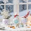 18Pcs Plastic Silhouette Paper for Lighting Decoration Paper Cut Light Box Snowflake 100x90mm