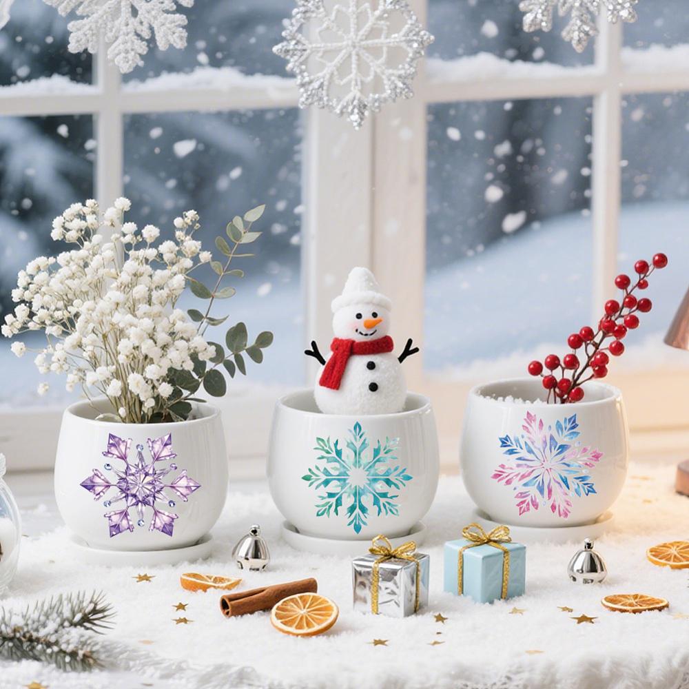 18Pcs Plastic Silhouette Paper for Lighting Decoration Paper Cut Light Box Snowflake 100x90mm