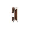 New COACH Corner Zip Coated Canvas With Smooth Leather Card Holder, Wallet Women's Gold/Chalk/Glacier White C0082-IMRFF