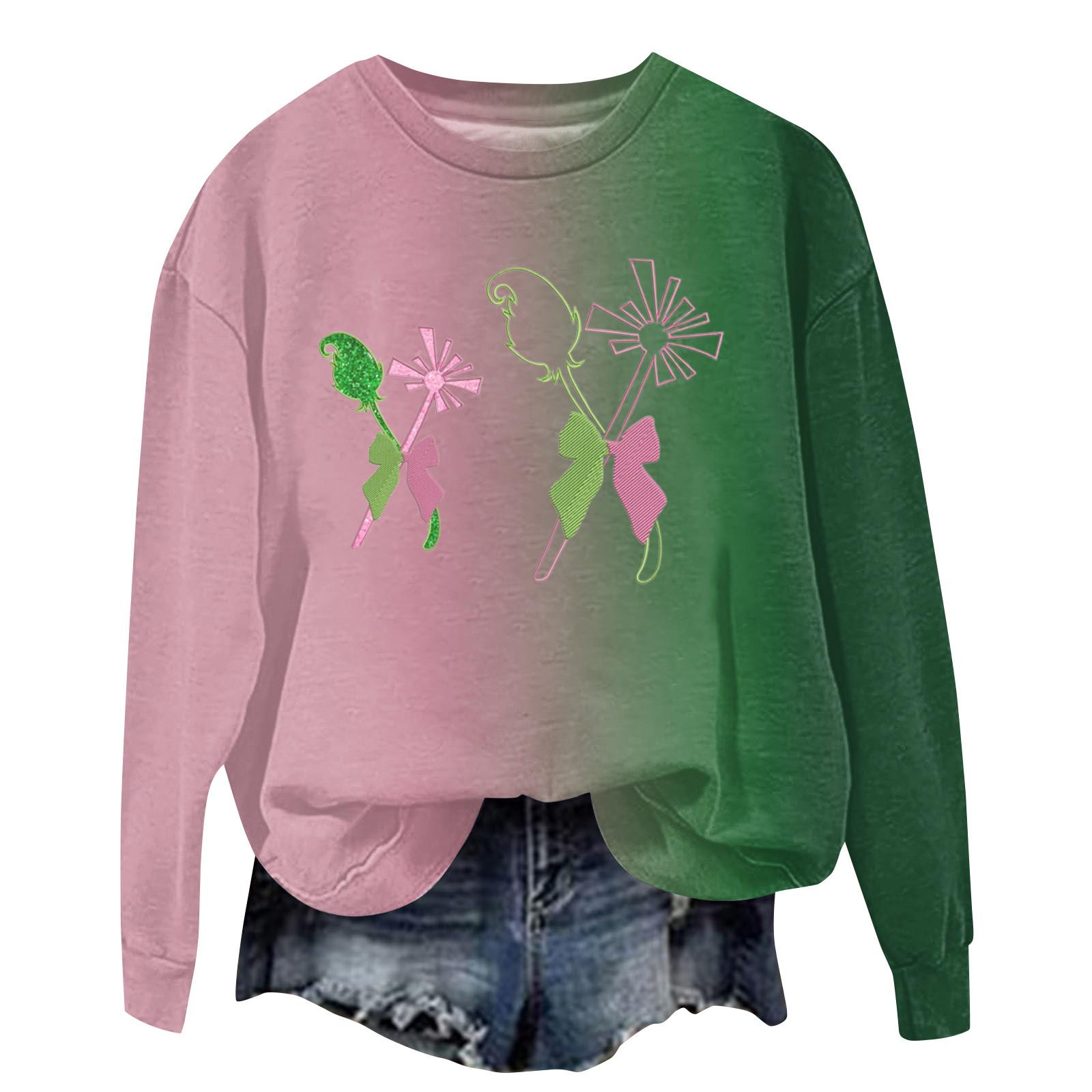 

Жіноча модна повсякденна футболка з рукавами реглан, принтом відьом і круглим вирізом XL