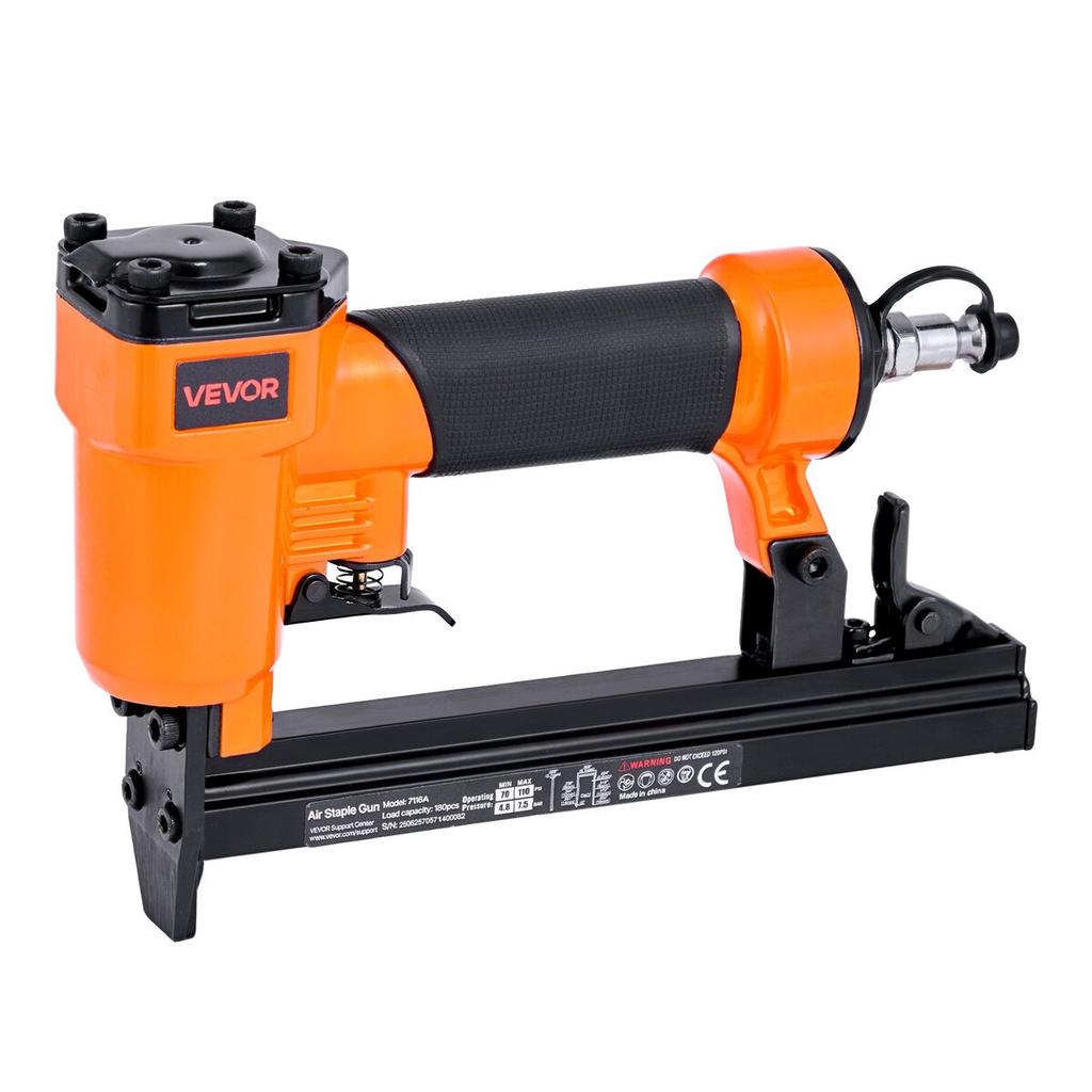 Druckluft-Tacker, 22 Gauge Pneumatischer Polster-Tacker für Feindrahtklammern der Serie 71, 9,1 mm Kopfbreite, 4 mm-16 mm Länge, 70-110 PSI Luft-Tacker für