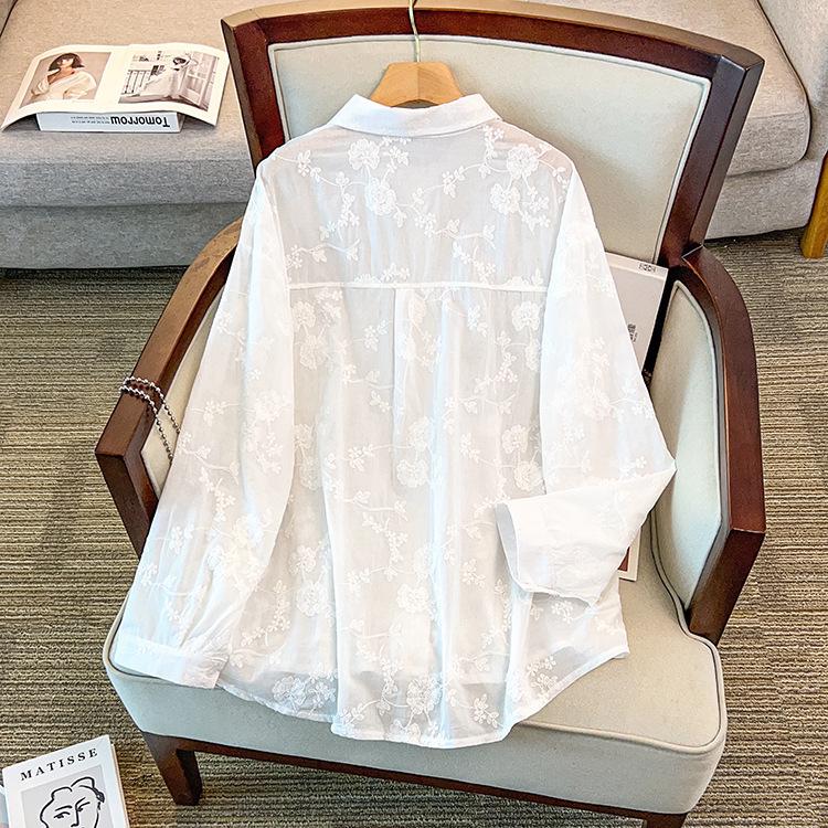 Plus Size Casual Slimming Long-Sleeve Shirt for Women