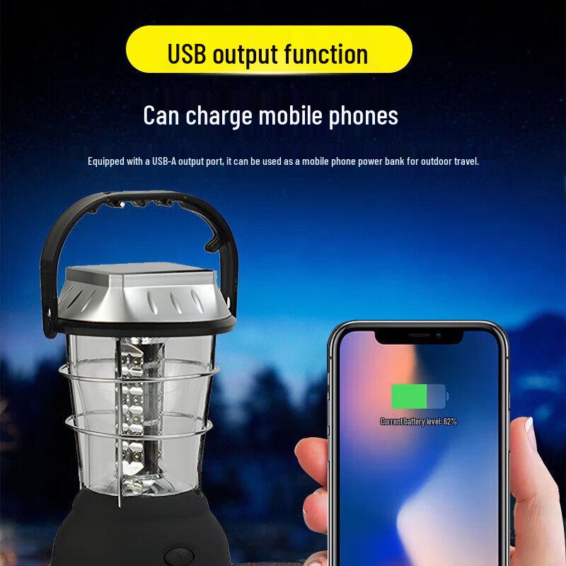 Wenzhiwu USB Solar 36 LED Outdoor Emergency Camping Light