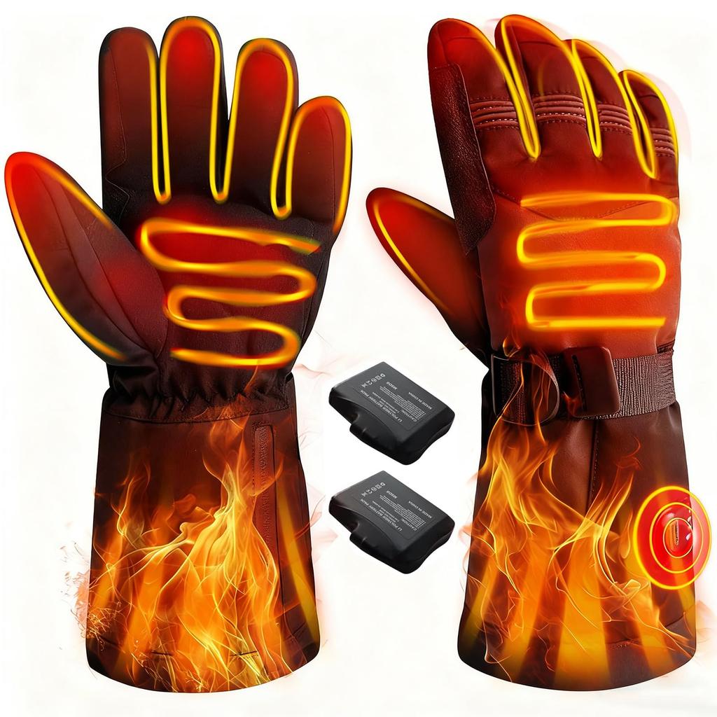 Heated Motorcycle Winter Motorcycle Cold Weather Fast Heated 5 Temperature Electric Heated Gloves for Snow and Outdoor Unisex Gloves, Gloves,