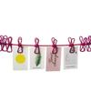 1 Pc Outdoor Portable 12 Clips Clothesline Multifunction Windproof Clothes Hanging Rope Camping Traveling Laundry Line