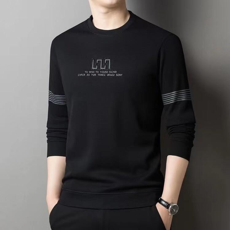 New Velvet and Thickened Autumn and Winter Versatile Long-sleeved Round Neck Casual Printed Sweatshirt