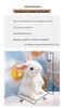 White Easter Bunny Plush Toy - Cute Stationery Simulation Doll Ornament