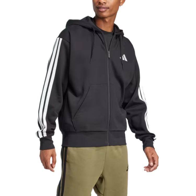 adidas Free Shipping With AdiClub Essentials 3 Stripes Fleece Hoodie JD1870