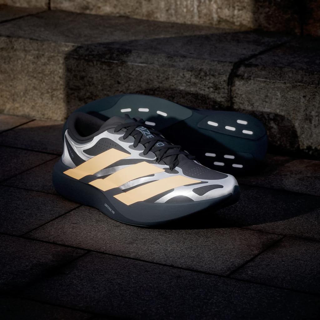 adidas Adizero EVO SL EXO Shoes KI4766 Men's Performance Sports Shoes Carbon / Lucid Orange / Silver Metallic