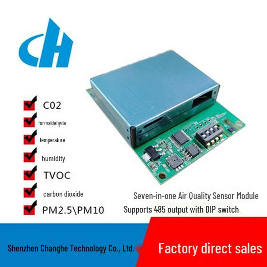 Luftqualitätssensor 485: CO2/Formaldehyd/Temp/Luftfeuchtigkeit/PM2.5/PM10