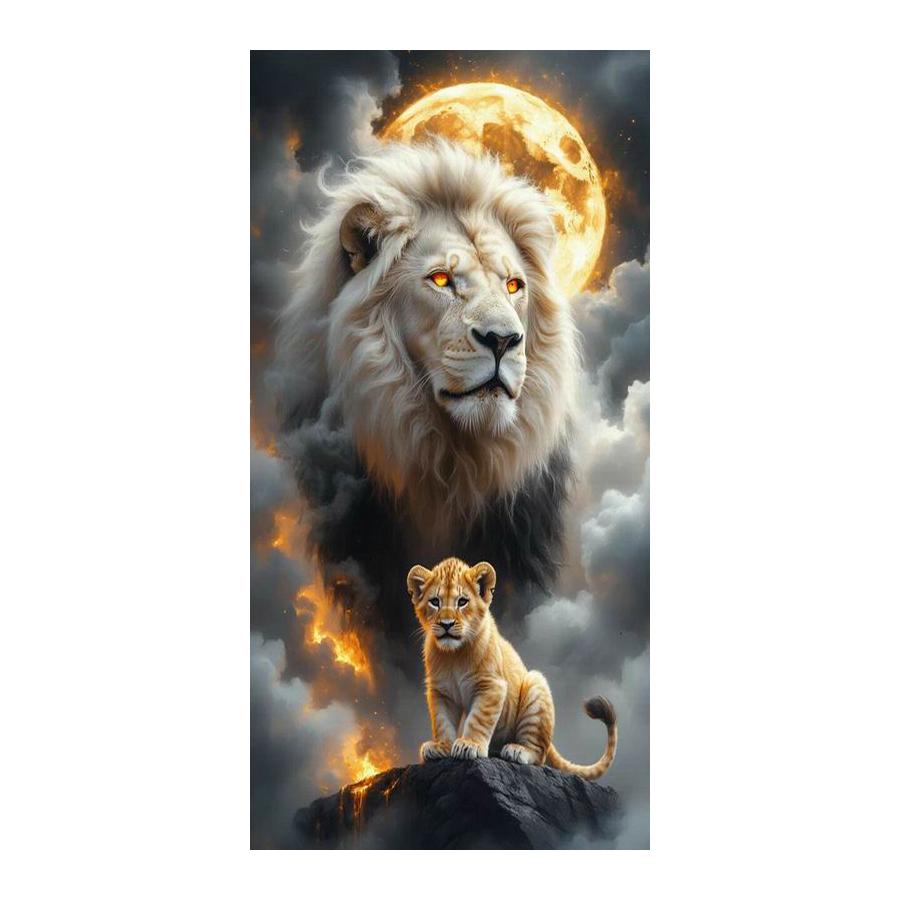 Lion Owl Wolf Large Size Diamond Painting New Collection Wild Animals Diy Full Drill Rhinestone Embroidery Mosaic Cross Stitch Kits