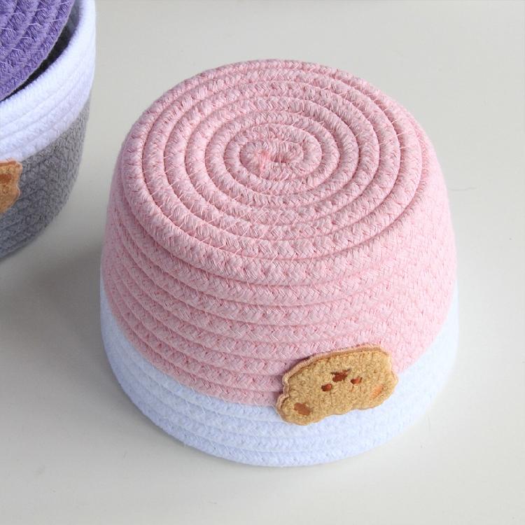 Small Woven Storage Baskets with Handles Basket for Kids Home Decor Toy Basket