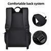 SCIONE Men's Casual Large-Capacity Backpack Lightweight Burden-reduced Waterproof Solid Color Minimalist Outdoor Leisure Sports Backpack