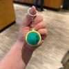Keychain Steamed Bun Pendant Stress Relief Toy Portable Key Chain with Crisp Clicks