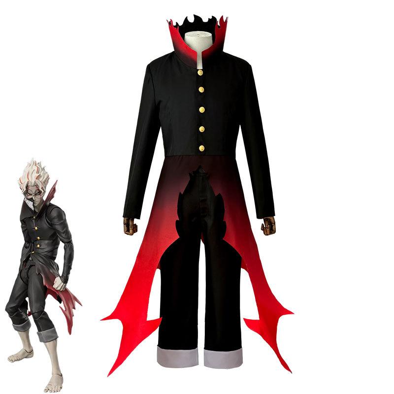 Dandadan Okarun Ken Takakura Cosplay Kostým Paruka Turbo Babička Síly Černý Límec Uniforma Kudrnaté Krátké Vlasy Halloween Párty Oblek