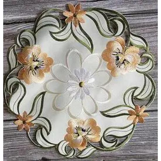 HOT Christmas Flower Embroidery Table Place Mat Cloth Tea Placemat Dining Coaster Kitchen Table Decoration and Accessories
