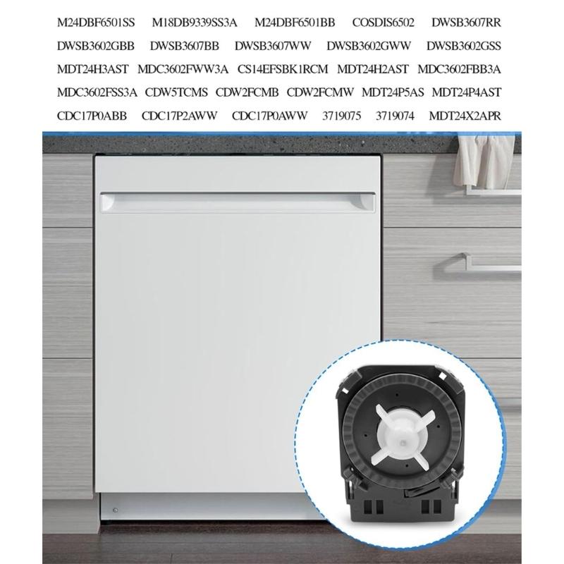 2718B Dishwasher Drain Pump Assembly Appliance Water Drainage Part Designed For Simple to Installation Enduring