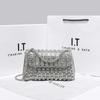 Xiaoxiang Feng Shui Diamond Chain Small Square Bag Women's New High End Diamond Studded Mobile Phone Bag Fashion Underarm Bag
