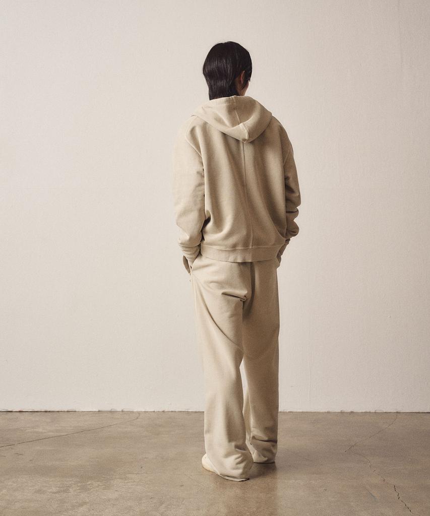 Ezio Raven Extension Hooded Zip-Up_Beige