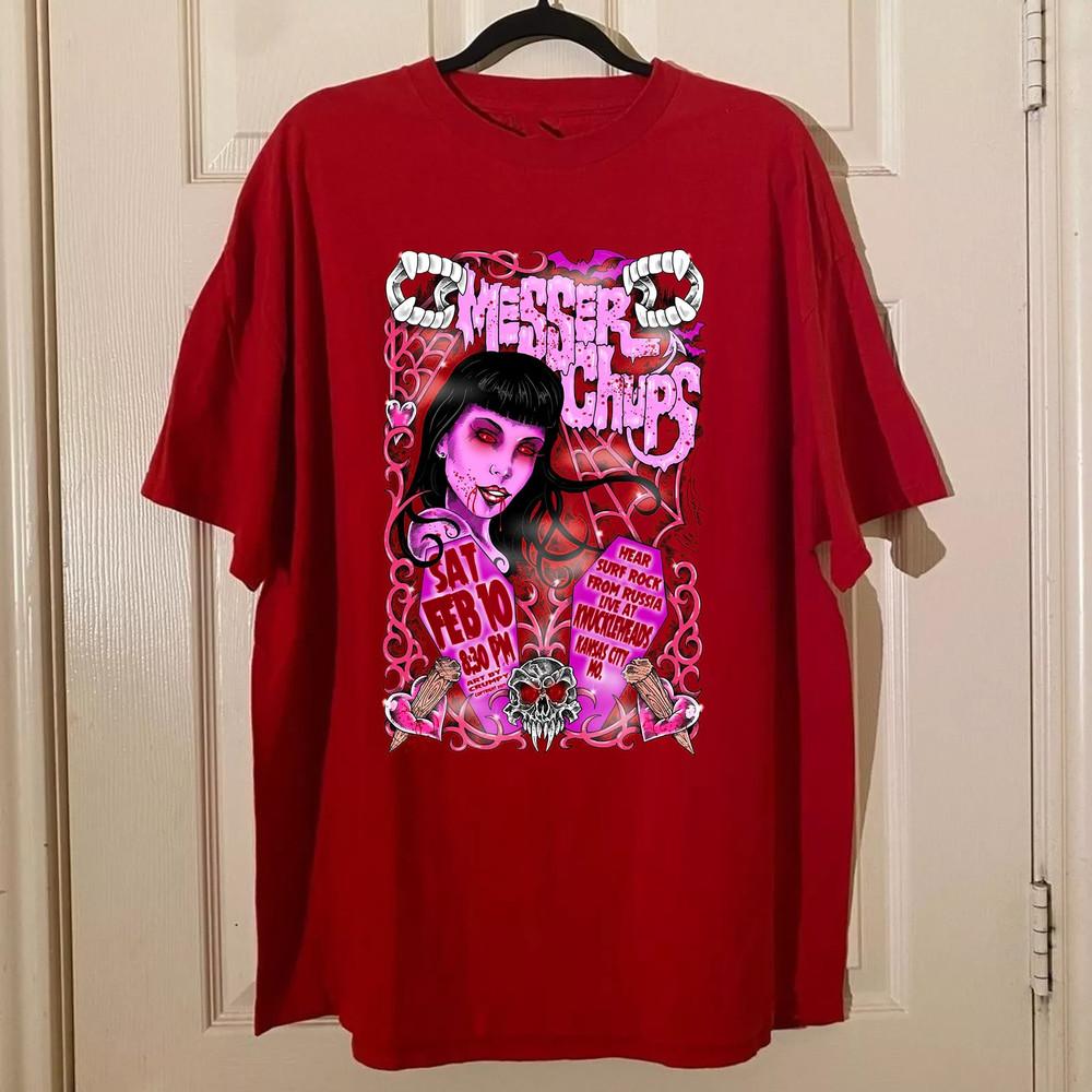 

Messer Chups Группа Hear Surf Rock Футболка Унисекс Концертная S до 5XL MQ500 Футболка Унисекс XXXL