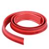 1.5mCelsius4.9ft Carbon   Soft Rubber Car Rear Roof   Spoiler Wing Lip Sticker Red