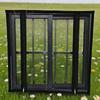 Latest double zipper side opening mosquito proof screen window for indoor use, customizable size, non porous self-adhesive