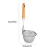 Stainless Steel  Pot Colander Noodle Deep Drainer Frying Basket Sink Strainer With Wood Handle For French Cooking Spoon