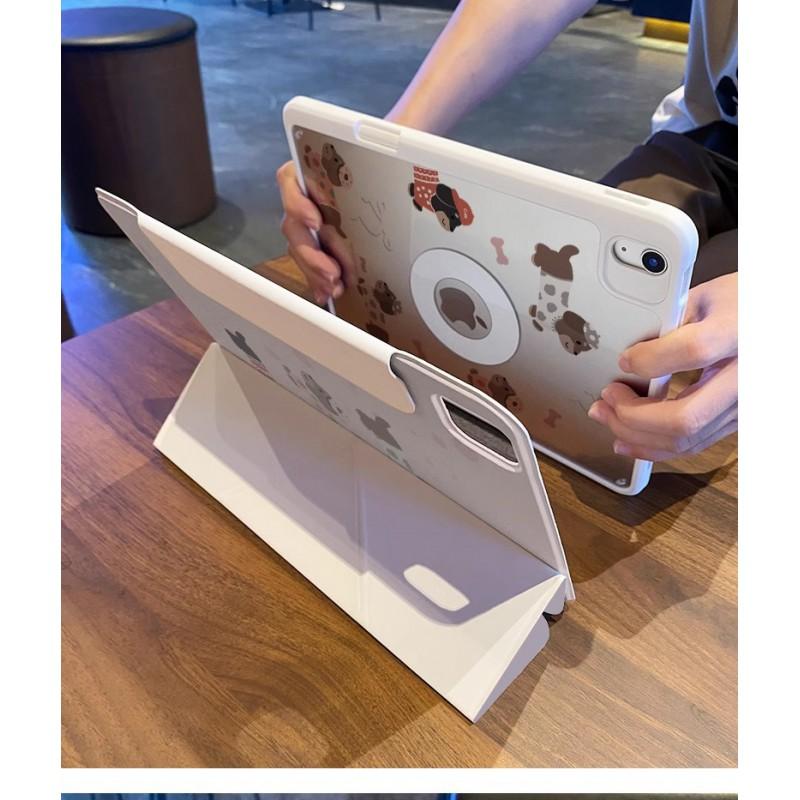 Magnetic Detachable Acrylic Case IPad Pro 11 Inch Mini 7 With Stand Support Cartoon Design Full Cover