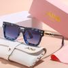 European and American Men's and Women's Fashionable Retro Sunglasses with Multiple Colors, Versatile for Summer Sun Shading and