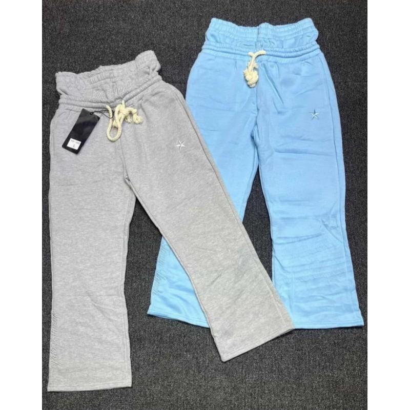 Casual Couple Straight Leg Sweatpants Fashion Dual Waist Fold Design Street Style