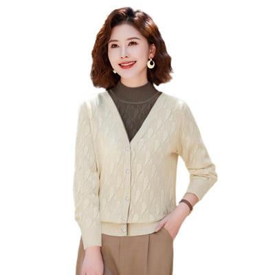 Yu Zhaolin Elegantes Strickoberteil in Zweiteiler-Optik
