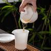 High-end Ice-based Vegetarian Jade Porcelain Handmade Teapot Light Luxury Business Gift-giving Dehua White Porcelain Unglazed Tea Maker