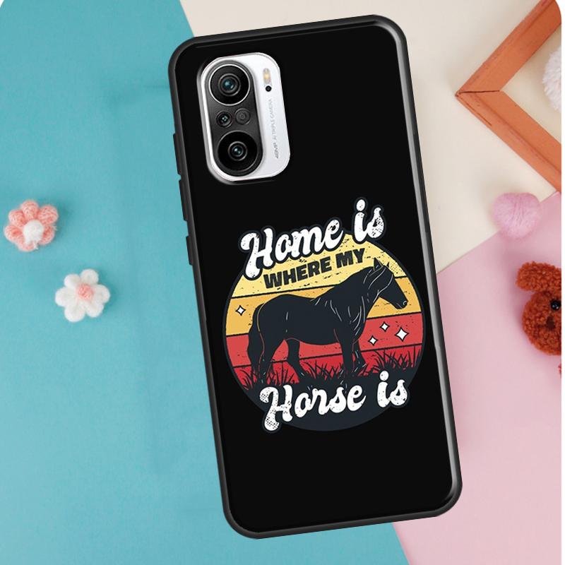 Casa è Dove C'è il Cavallo Custodia Per POCO F3 F1 F2 M3 M4 X4 Pro GT X3 Pro Cover Per Xiaomi Mi 11 Lite 12 X Mi 11T Pro