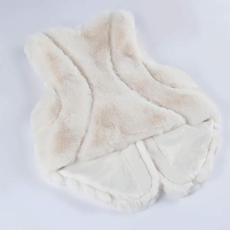 New Christmas Women's Dress Versatile Imitation Fox Fur Vest Vest Small Coat Fluffy Vest