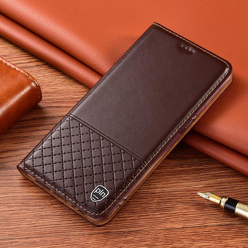 Genuine Leather Phone Case for IPhone 14 13 12 11 15 16 17 18 Pro Max 16 Plus 17Air 17E Retro Wallet Book Style Flip Cover