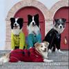 Waterproof Pet Dog Jacket Reflective Rain Dog Coat Red Dog Jumpsuits And Rompers Autumn Winter Dog Raincoat For Large Dogs