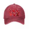 Expressive Scarlet Dance Silhouette  New Vintage Washed Cotton Baseball Cap Sun Hats