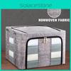 66l Aufbewahrungs-Faltbox aus dickem Stoff Stahlrahmen Schrank-Organizer