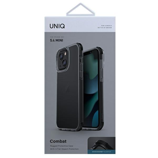 UNIQ Combat iPhone 13 mini 5,4" Hülle schwarz/karbonschwarz