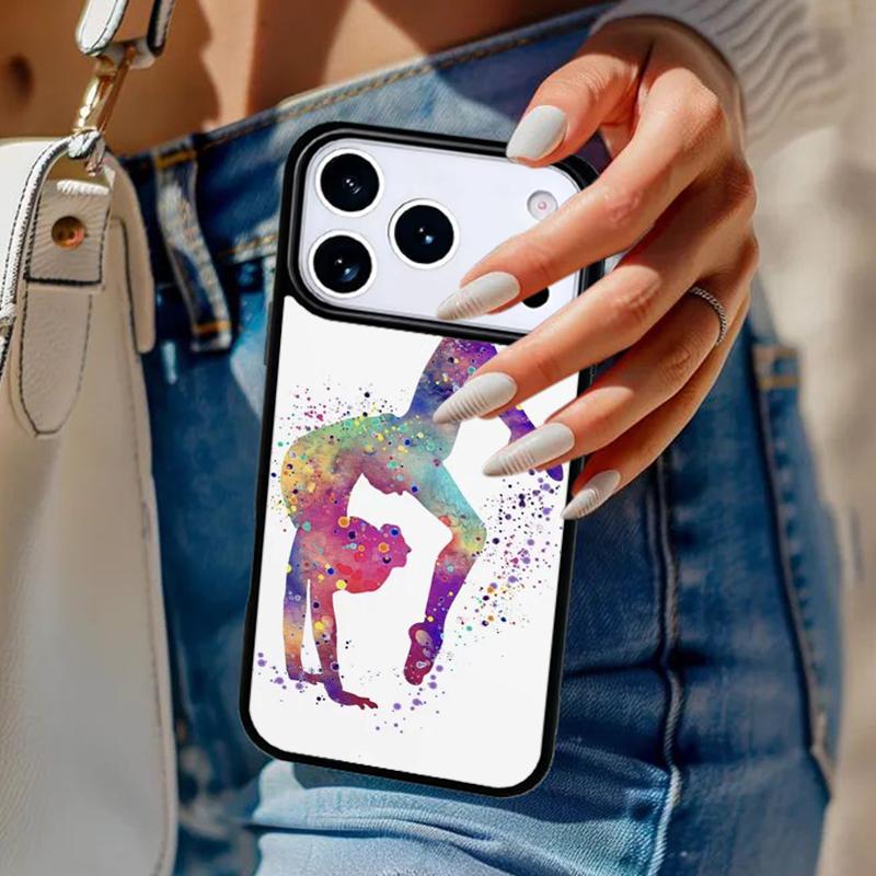 Love Gymnastics Phone Case For iPhone 17 Air 14 15 13 12 Max Cover For Apple 16e 11 Pro Max Plus Coque