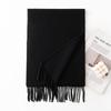 Cashmere Solid Color Scarf for Women Versatile Winter Warm Solid Color Cashmere Scarf  Korean Atmosphere Scarf for Men