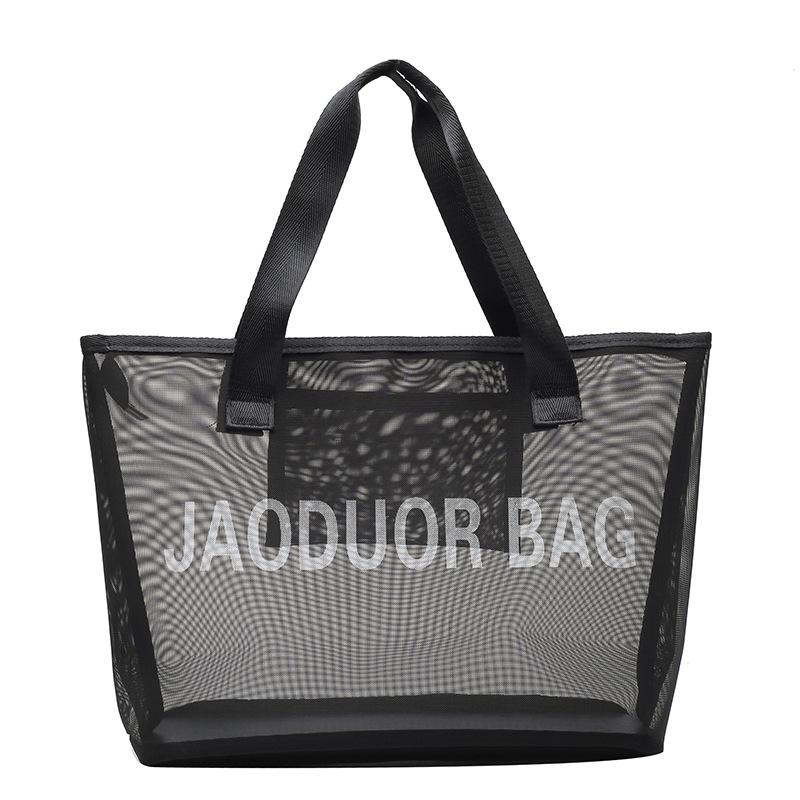 Tote bag Personalized bag Women's thickened transparent mesh gift shoulder bag, bridesmaid gift bag