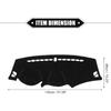 Car Dashboard Cover Compatible for Hyundai Tucson 2010-2015, Polyester Black Dash Cover Sunshade