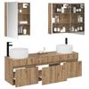 Bathroom Cabinet Set 5 Pcs Artisan Oak 53 X 15.5 X 70 Cm